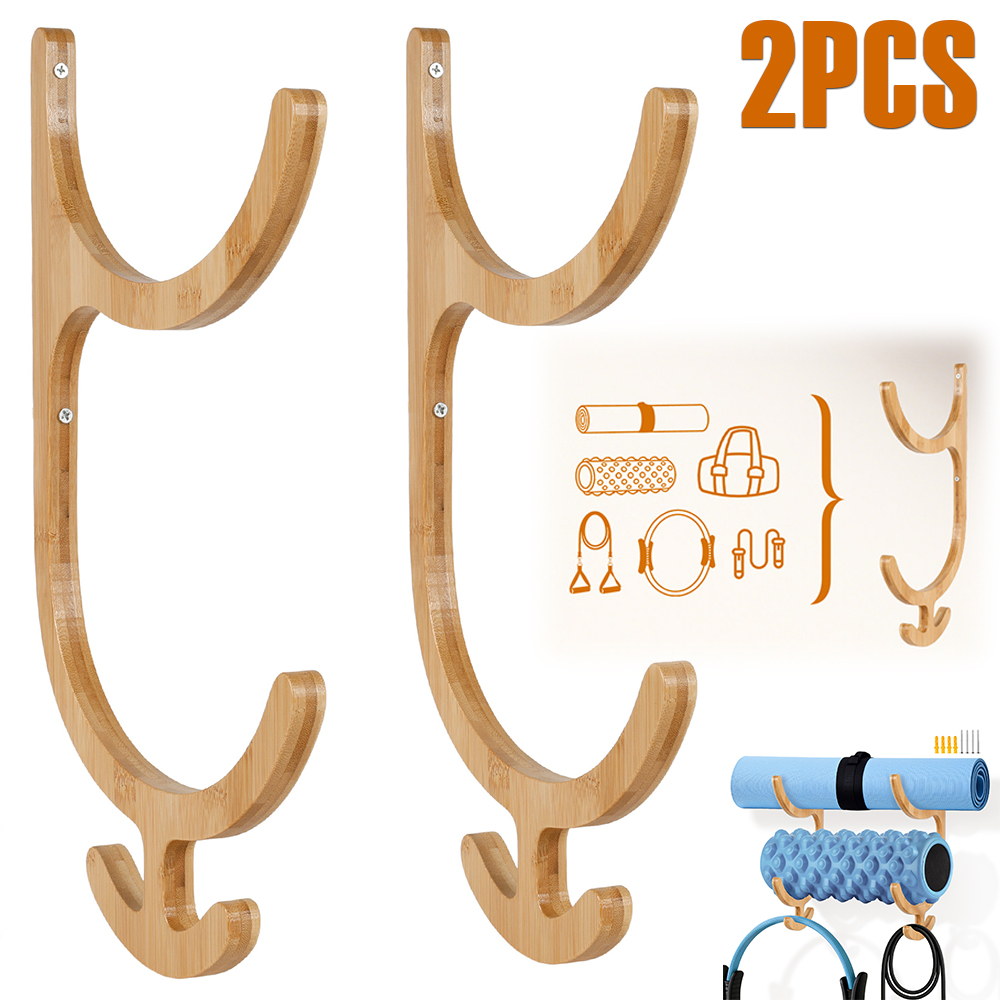 Home Gym On Wall - 2Pcs Yoga Mat Storage Rack Wall