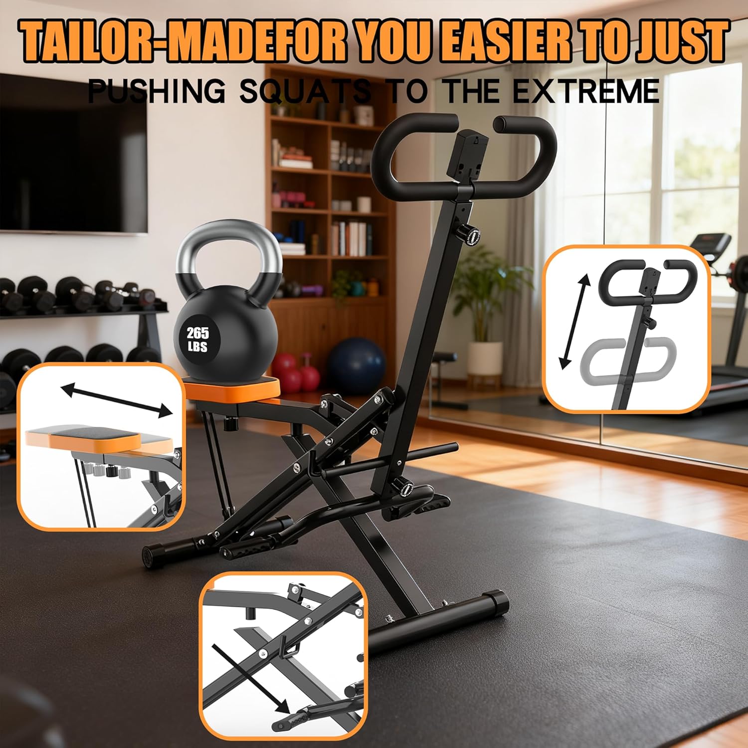 Home Gym Resistance Machine - Squat Machine For Home, Assist Trainer