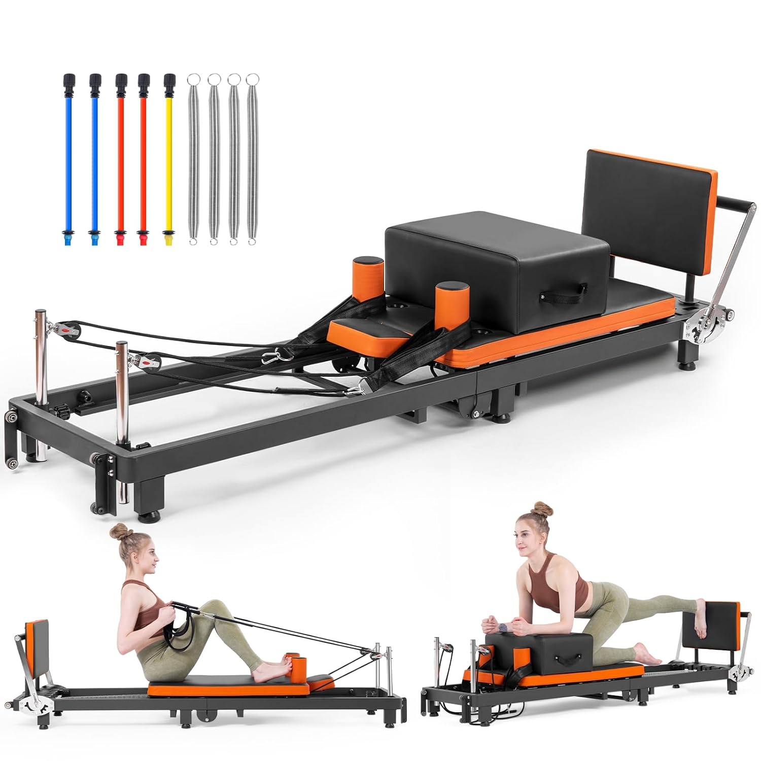 Home Gym Custom - Pilates Reformer, Foldable Pilates Machine with