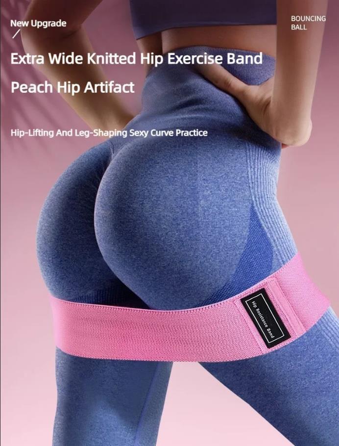 Home Gym Resistance Machine - 3Pcs Fabric Resistance Hip Booty Bands