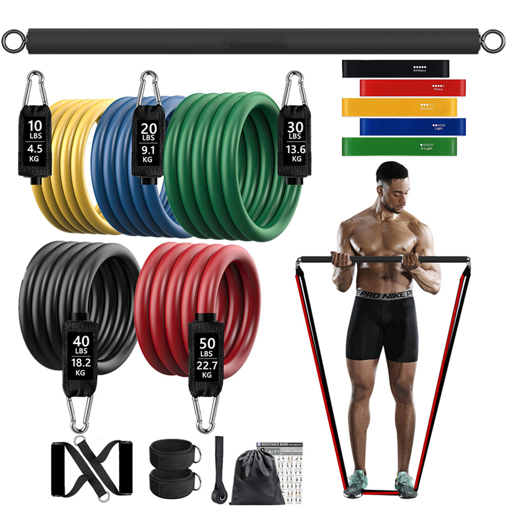 Home Gym Resistance Machine - 150lb Fitness Booty Resistance Elastic Band