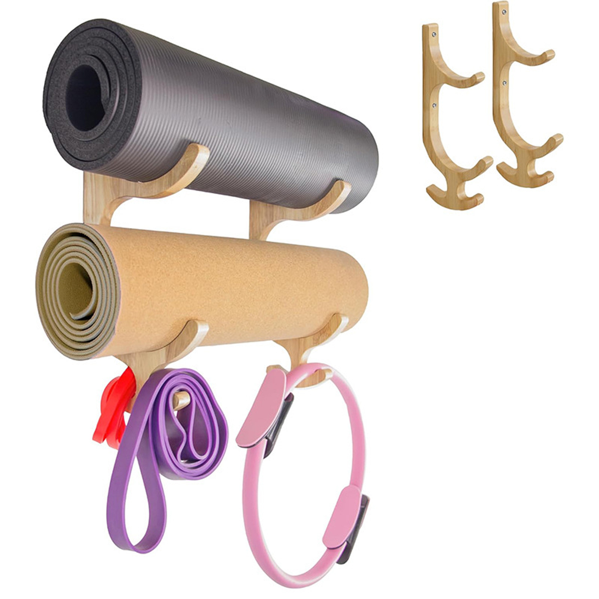 2piece Resistance Band Holder  - Home Gym Wall Mounted 评论和价格