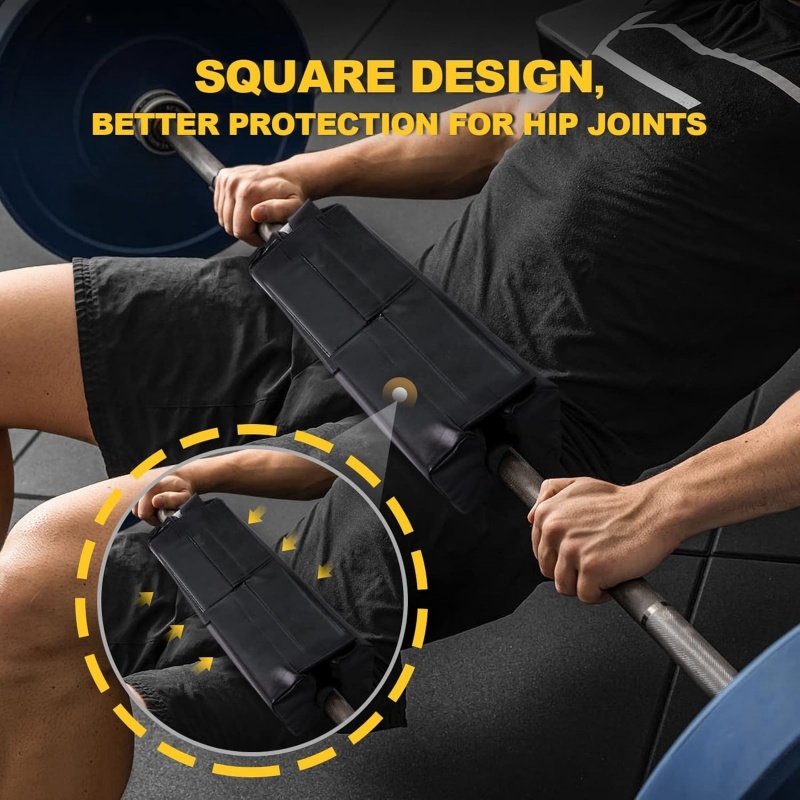 Square Hip Thrust Pad Barbell  - Home Gym Cable Pulley System 评论和价格