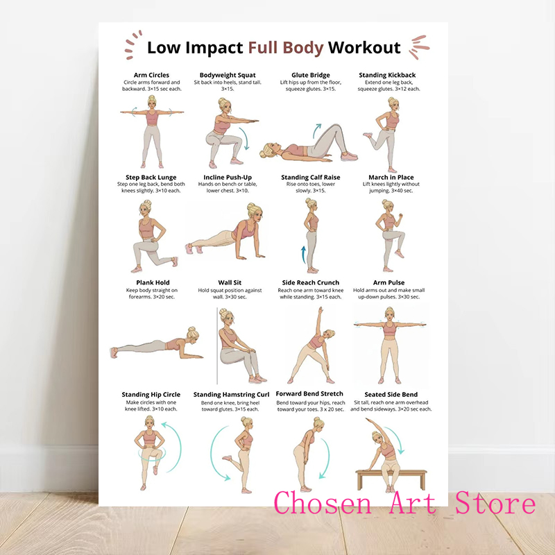 Fitness Exercise Schedule Post - Home Gym On Wall 评论和价格