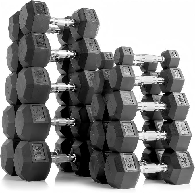 Premium Rubber Coated Hex Dumb - Home Gym Custom 评论和价格