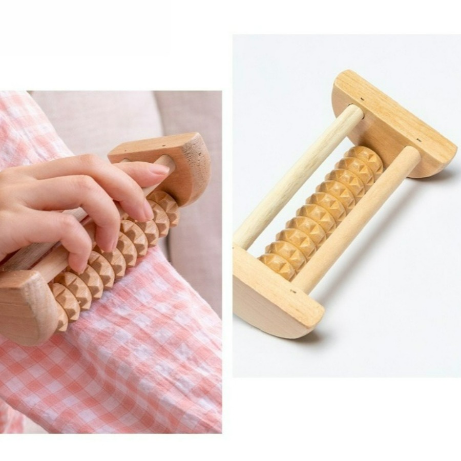 2Pcs Wooden Massage Roller Set - Home Gym Essentials 评论和价格