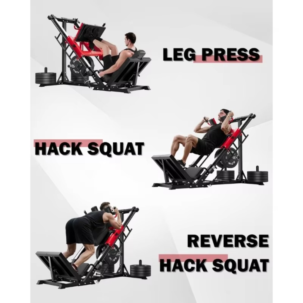 3-in-1 Leg Press Hack Squat Ma - Home Gym Quad Exercises 评论和价格