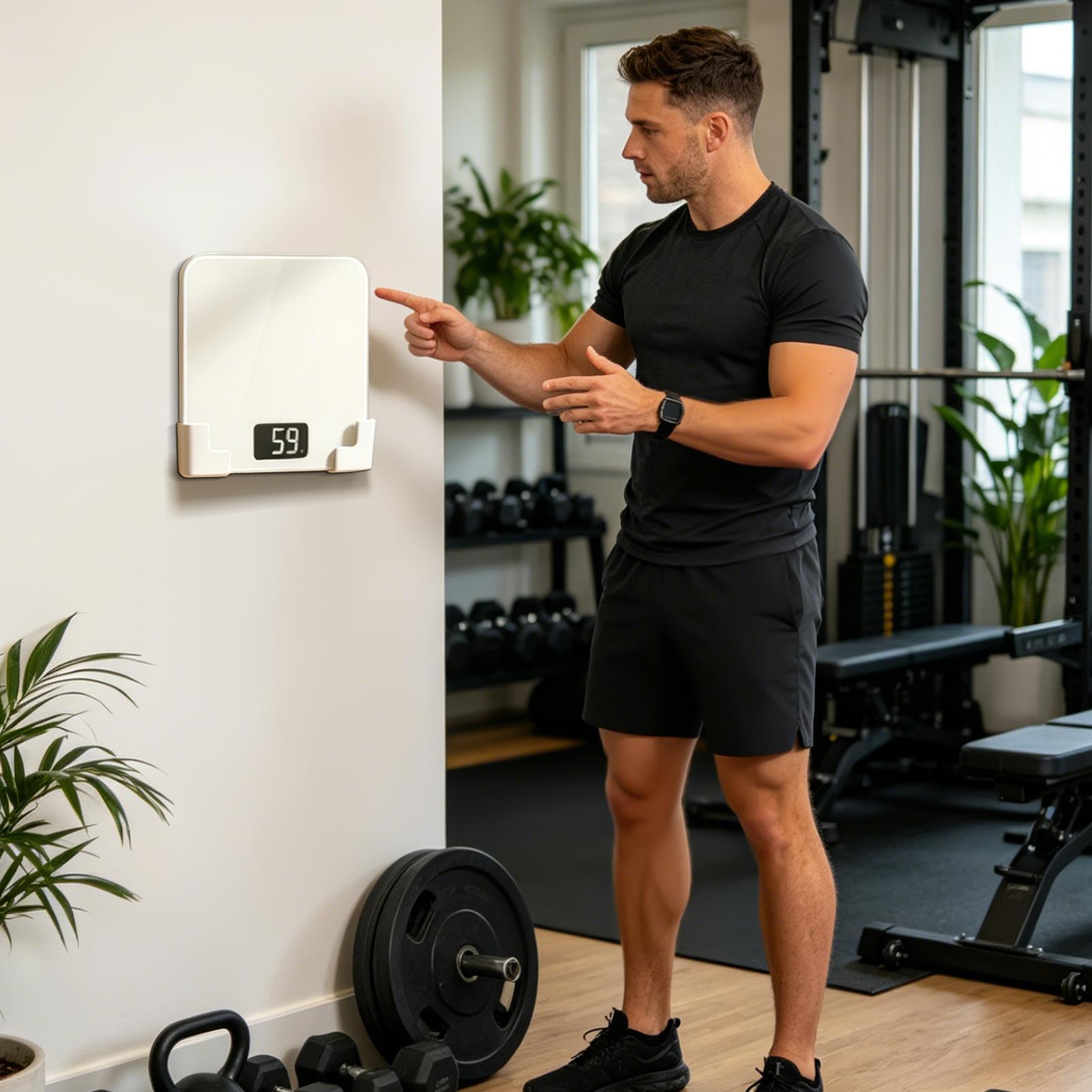 No Drill Scale Storage Stand,  - Home Gym On Wall 评论和价格