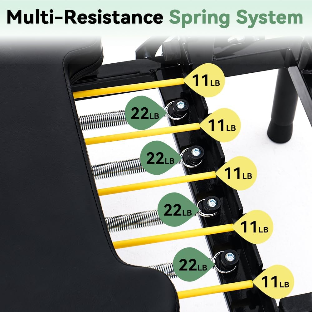 Foldable Pilates Reformer Mach - Home Gym Resistance Machine 评论和价格