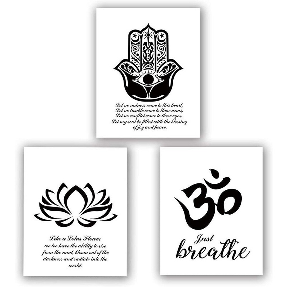 Yoga Art Canvas Painting Poste - Home Gym York 评论和价格