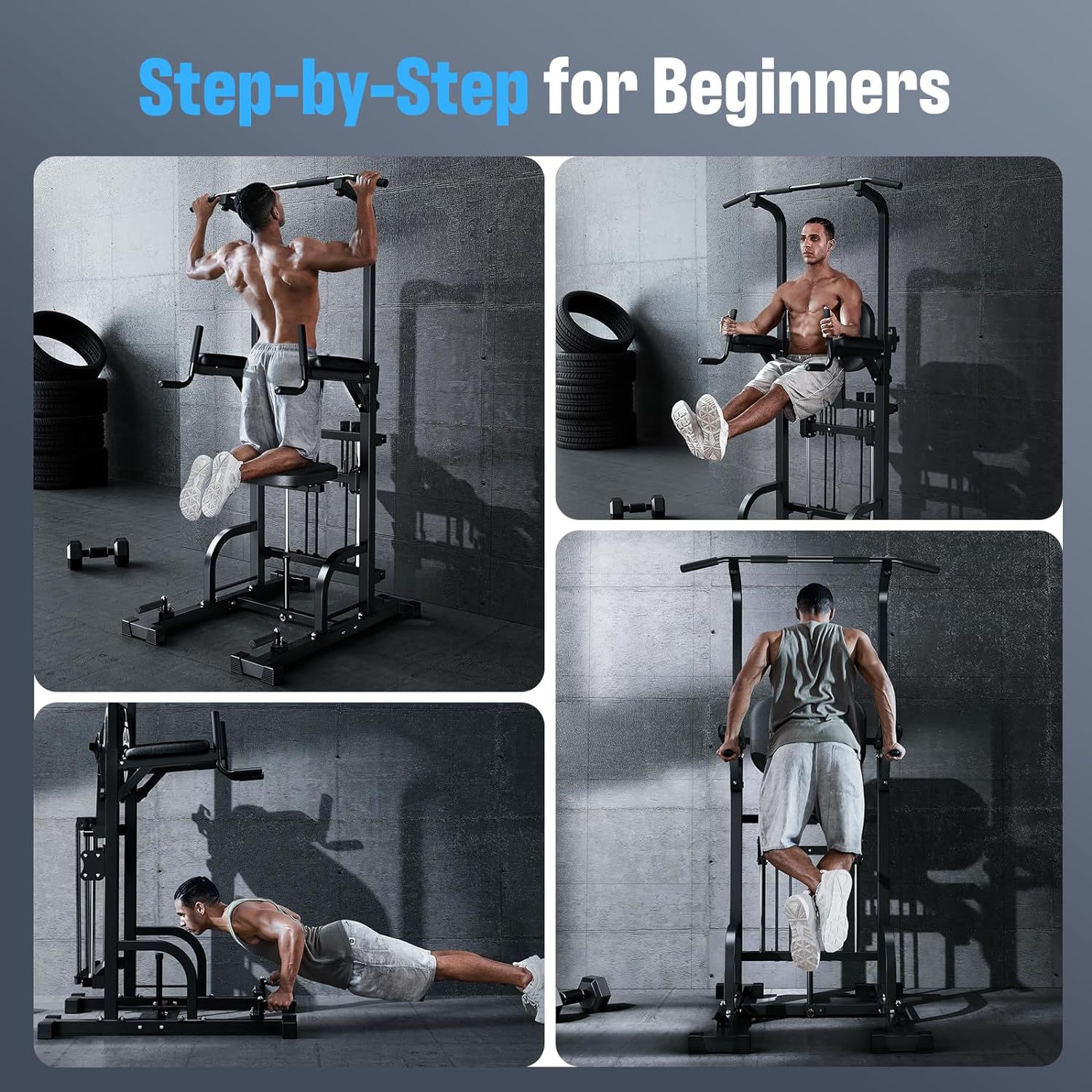 Power Tower Pull-Up Dip Statio - Pull Up Bar Tower 评论和价格