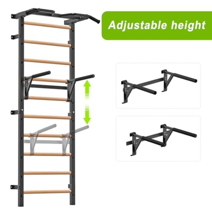 Wall Mounted Gymnastic Stall B - Home Gym Wall Mounted 评论和价格
