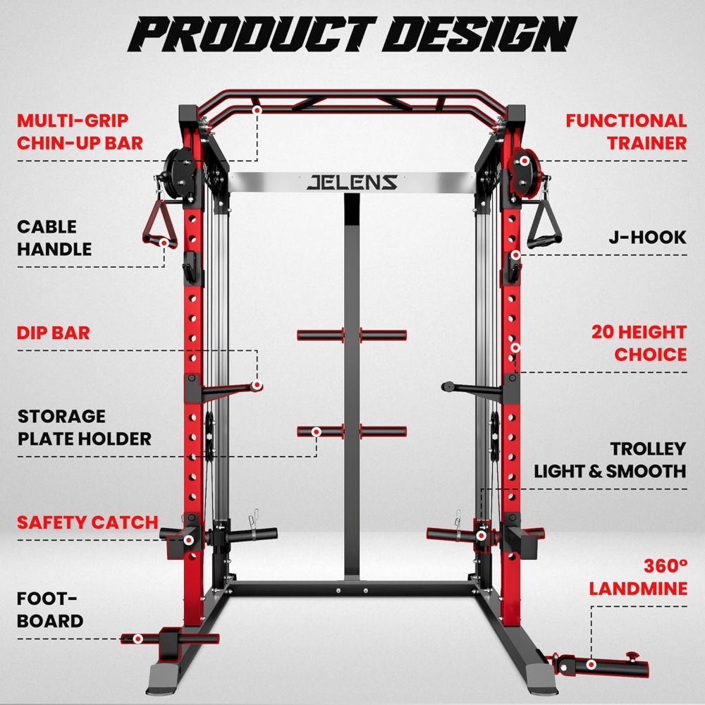 2000LBS Multi-Function Power R - Home Gym Cable Pulley System 评论和价格
