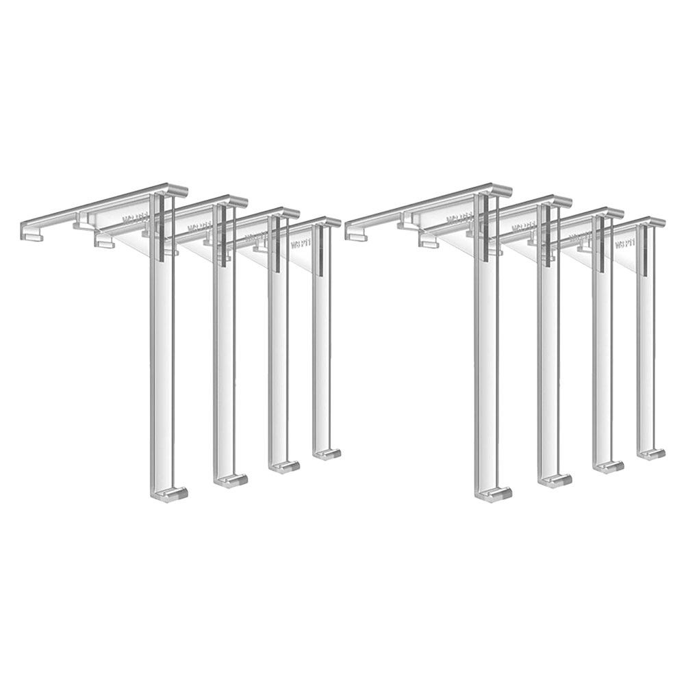 8Pcs Clear Valance Clips Plast - Vertical Leg Press 评论和价格