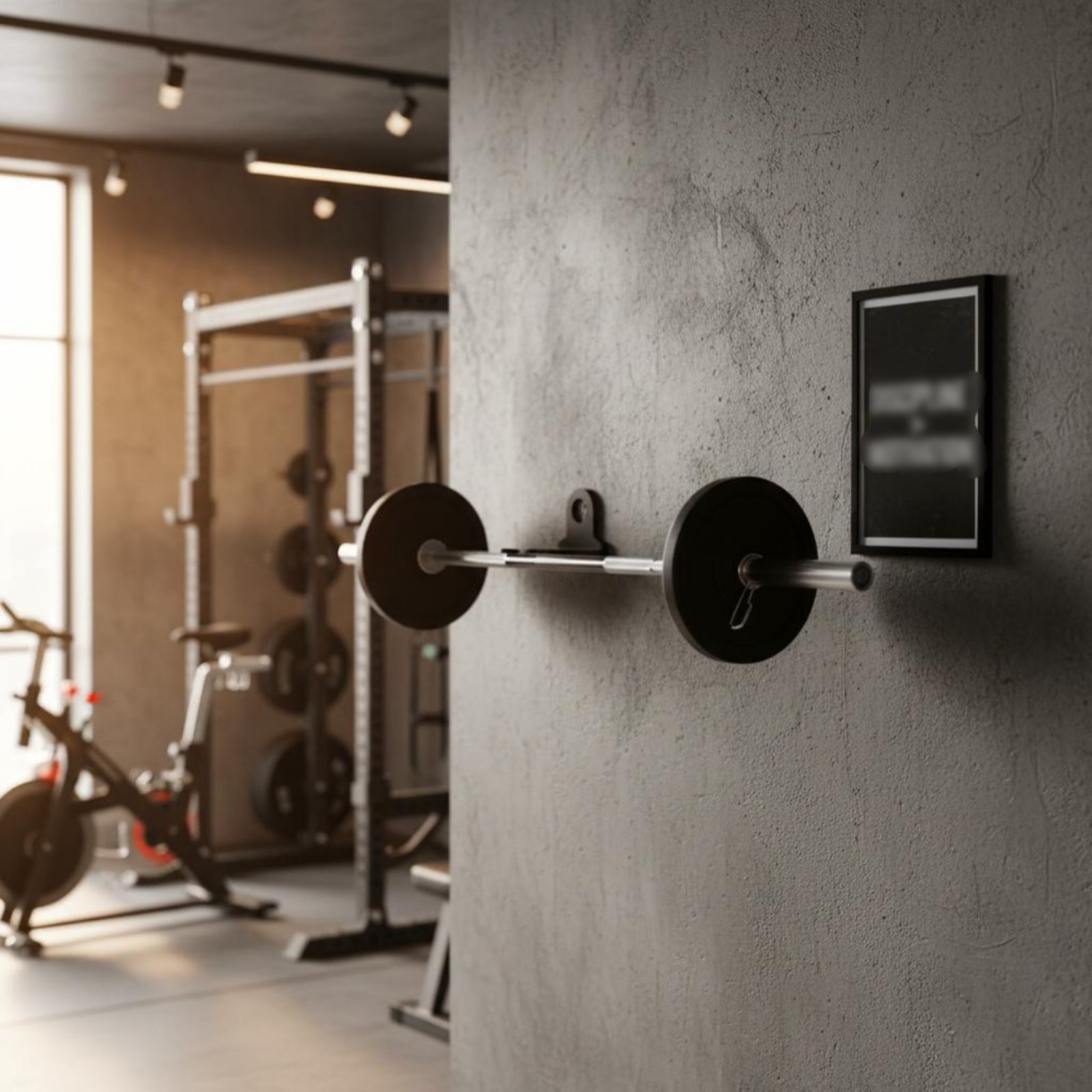 Single Barbell Mount Wall Moun - Home Gym Wall Mounted 评论和价格