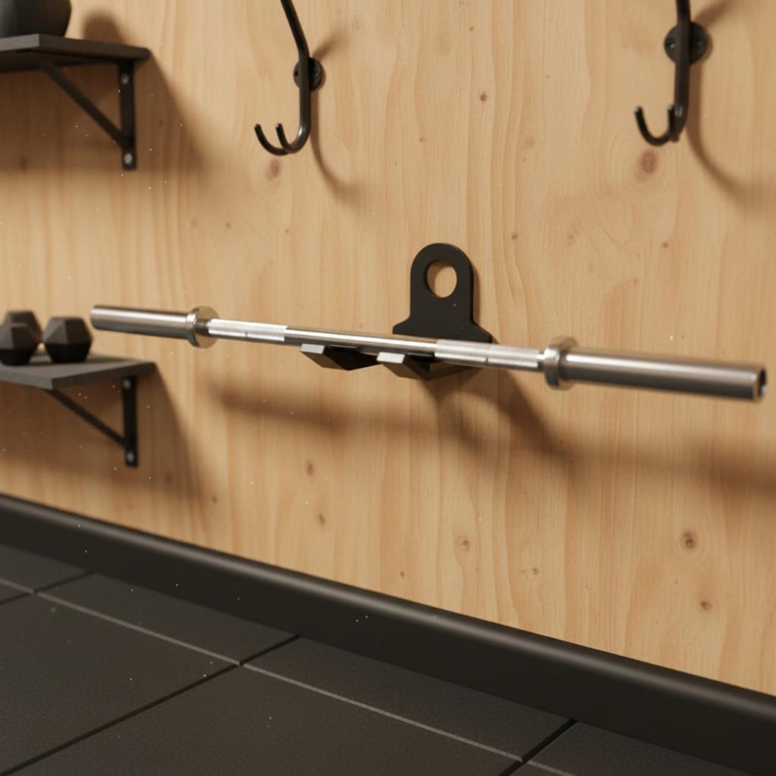 Single Barbell Mount Wall Moun - Home Gym Wall Mounted 评论和价格