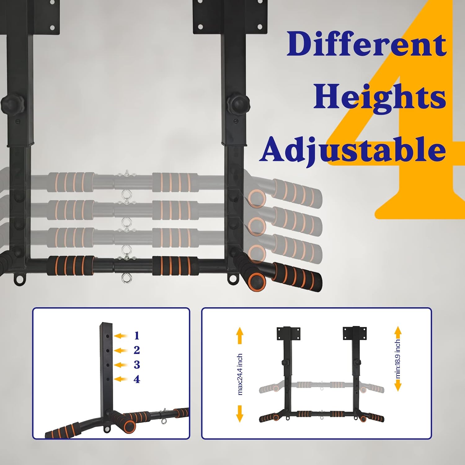 Multifunctional Dip Station Wa - Home Gym Wall Mounted 评论和价格