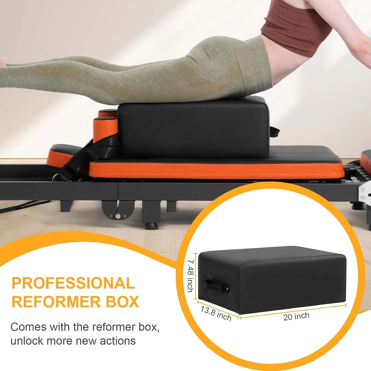 Pilates Reformer, Foldable Pil - Home Gym Custom 评论和价格