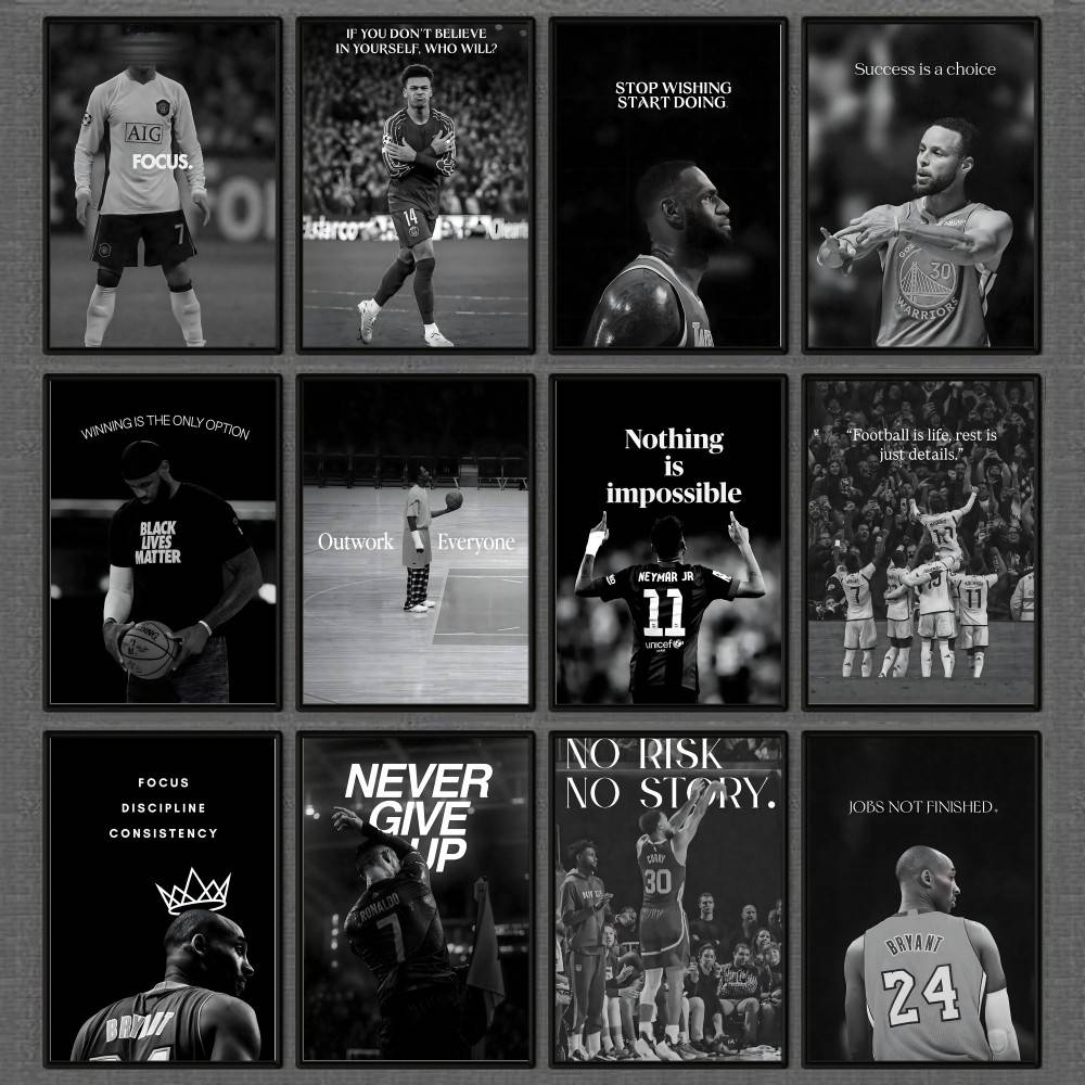 Athlete Inspirational Quotatio - Home Gym On Wall 评论和价格