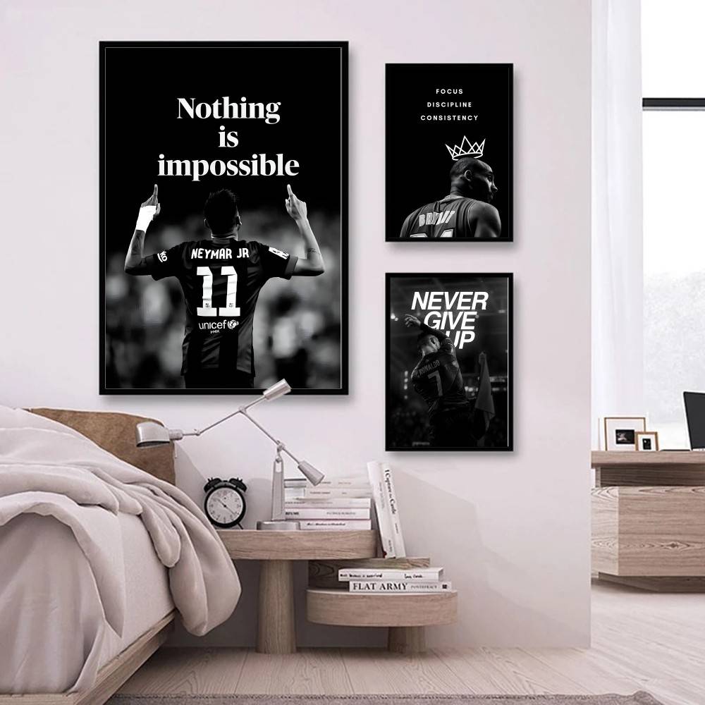 Athlete Inspirational Quotatio - Home Gym On Wall 评论和价格