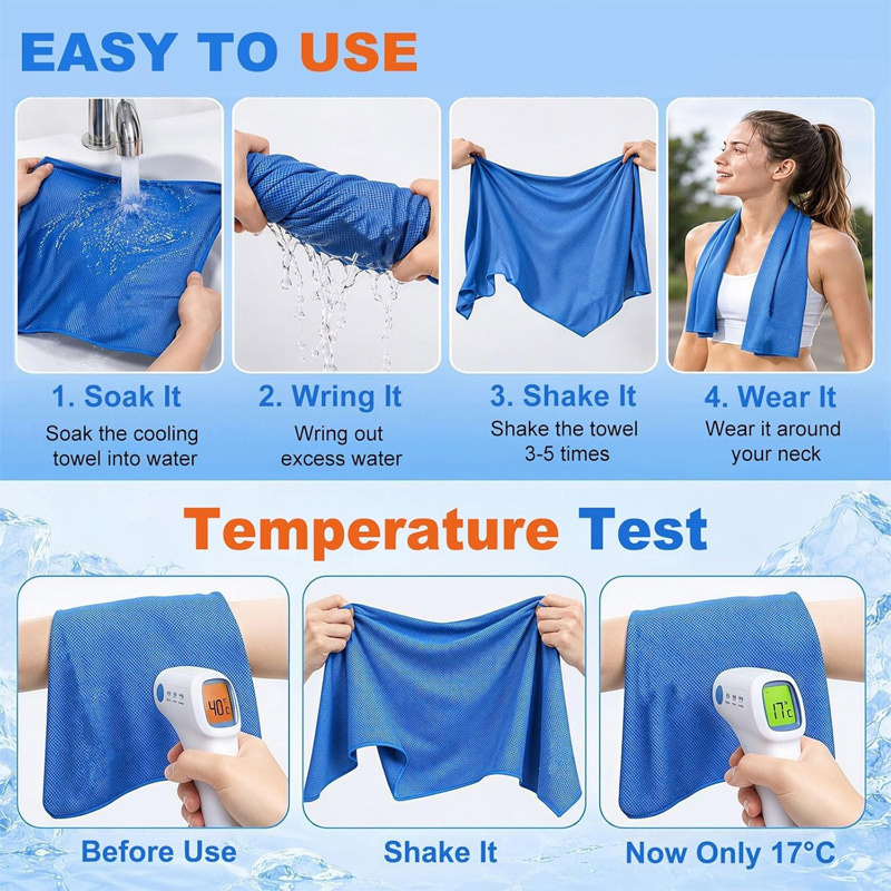 Instant Cooling Ice Sports Tow - Home Gym Portable 评论和价格