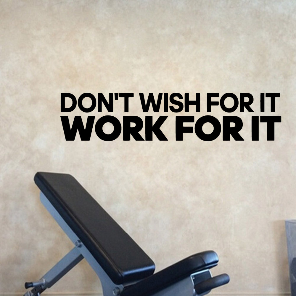 Drop Shipping GYM Wall Art Dec - Home Gym On Wall 评论和价格