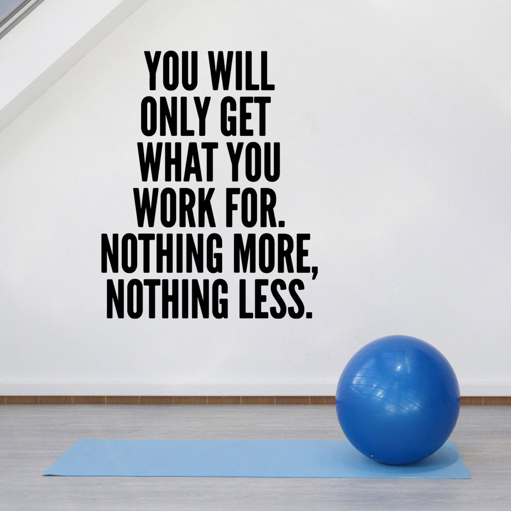 Drop Shipping GYM Wall Art Dec - Home Gym On Wall 评论和价格