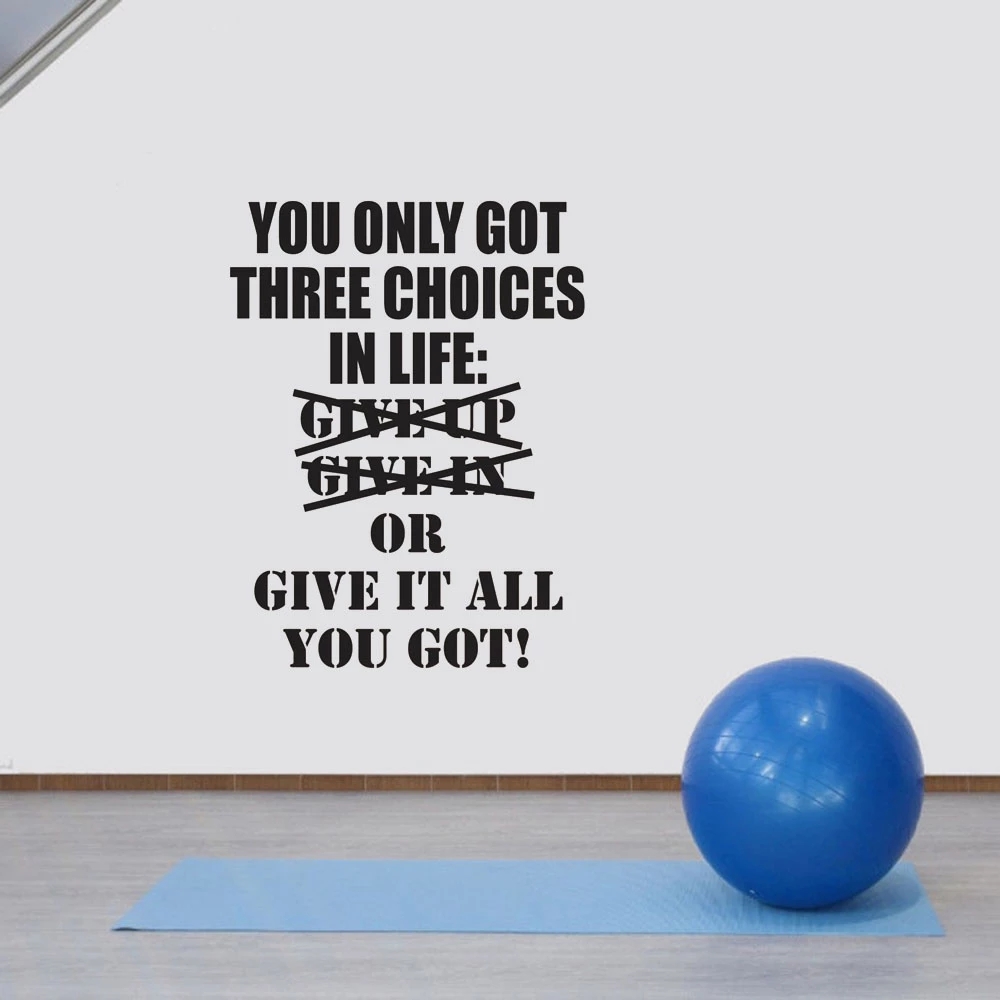 1 pc hot sale GYM culture Wall - Home Gym On Wall 评论和价格