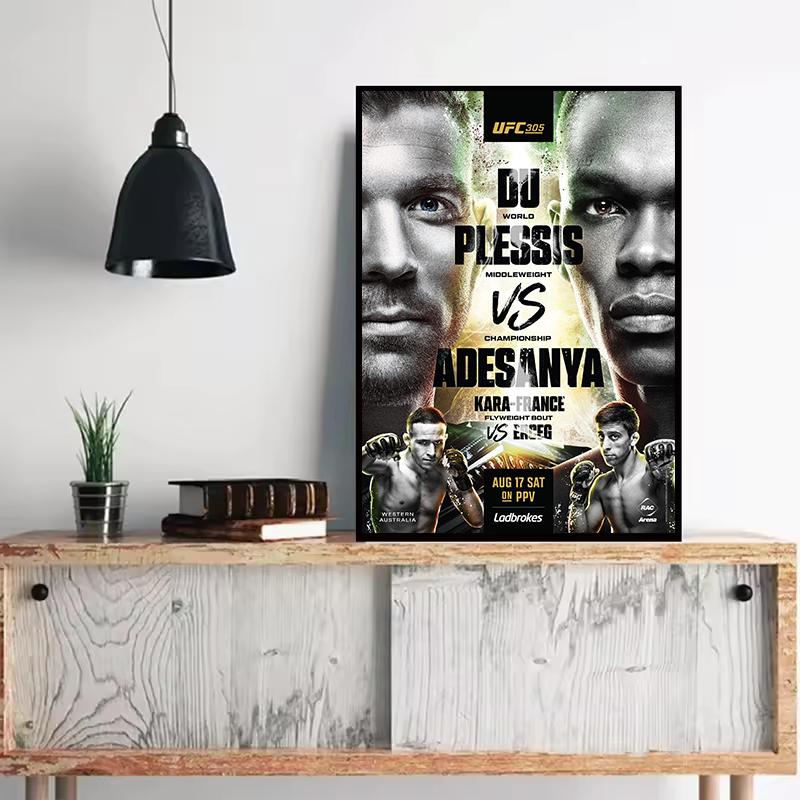 Championship Title Fight Poste - Home Gym On Wall 评论和价格