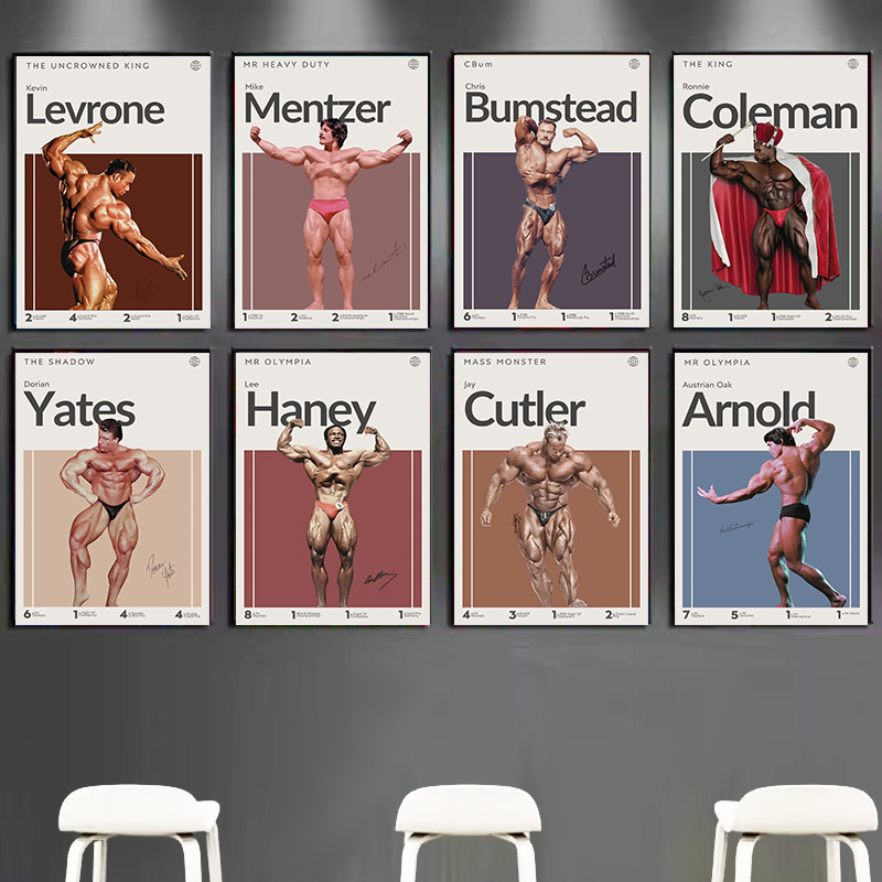 Motivation Bodybuilder Poster  - Home Gym On Wall 评论和价格