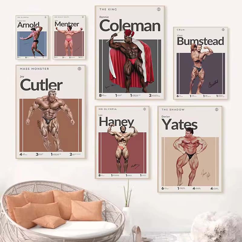 Motivation Bodybuilder Poster  - Home Gym On Wall 评论和价格