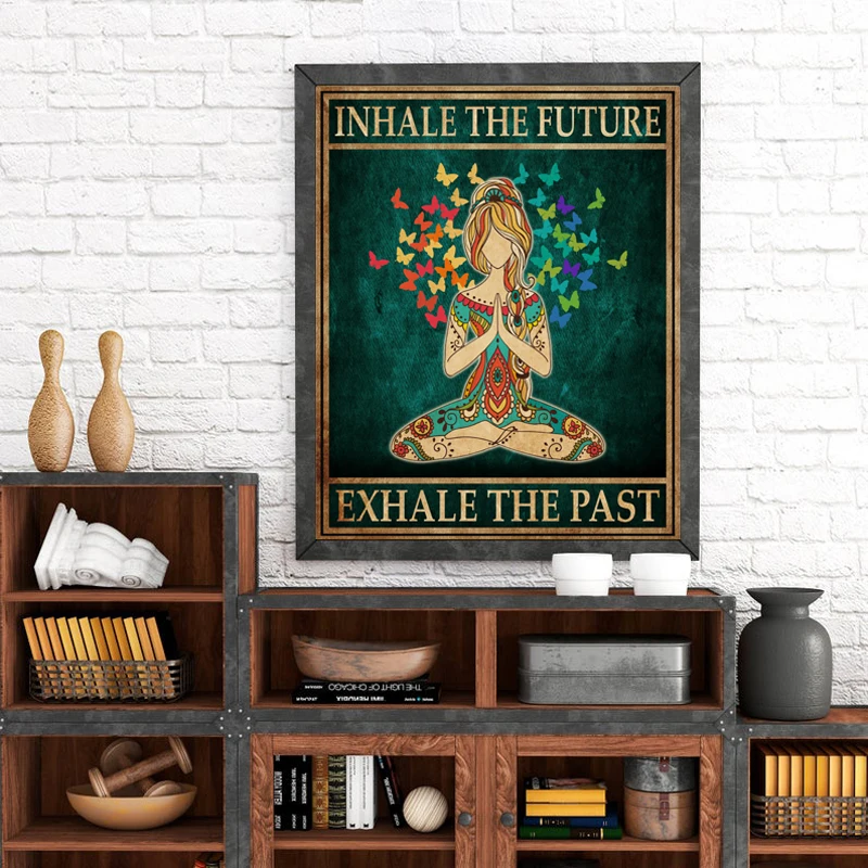 Canvas Painting Hippie Yoga Gi - Home Gym York 评论和价格