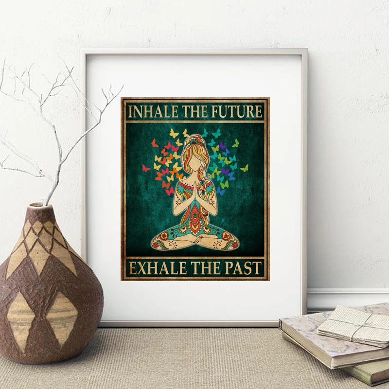 Canvas Painting Hippie Yoga Gi - Home Gym York 评论和价格