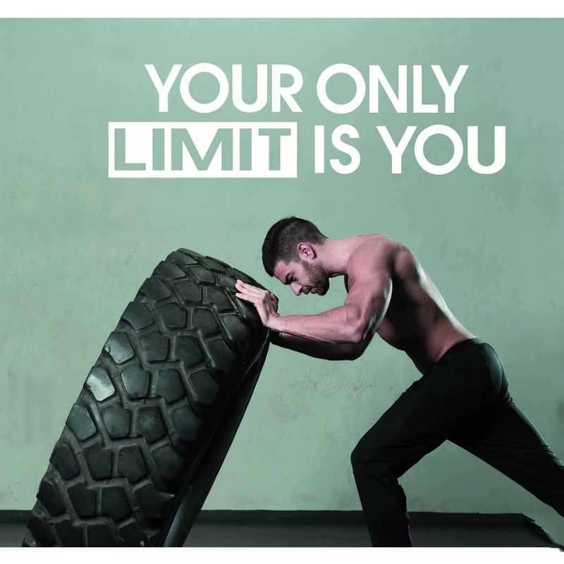 Your only limit is you - Wall  - Home Gym On Wall 评论和价格