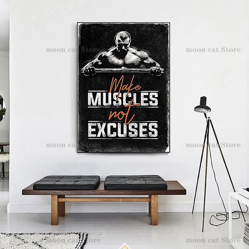 Fitness Sports Poster Bodybuil - Home Gym On Wall 评论和价格