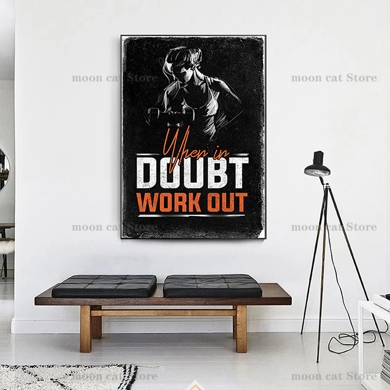 Fitness Sports Poster Bodybuil - Home Gym On Wall 评论和价格