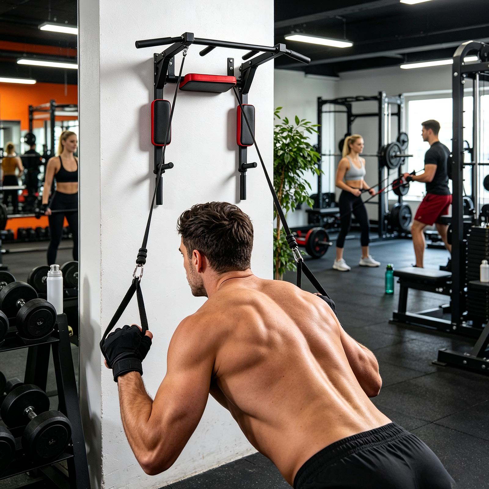 Wall-Mounted Pull-up Bar Fitne - Home Gym Wall Mounted 评论和价格