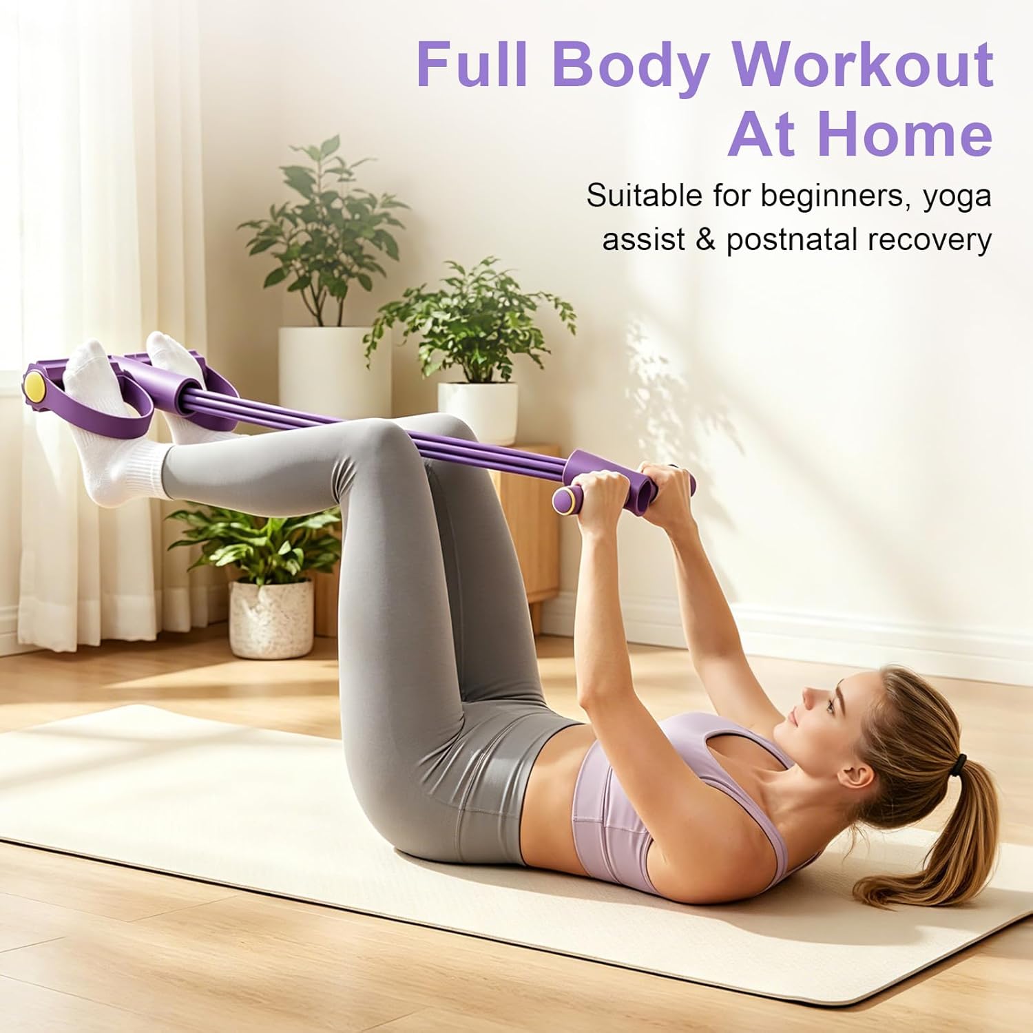 4-Tube Resistance Band Multi F - Home Gym Resistance Machine 评论和价格